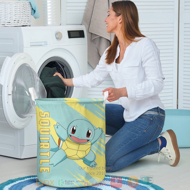 Anime Pokemon Squirtle Laundry Basket