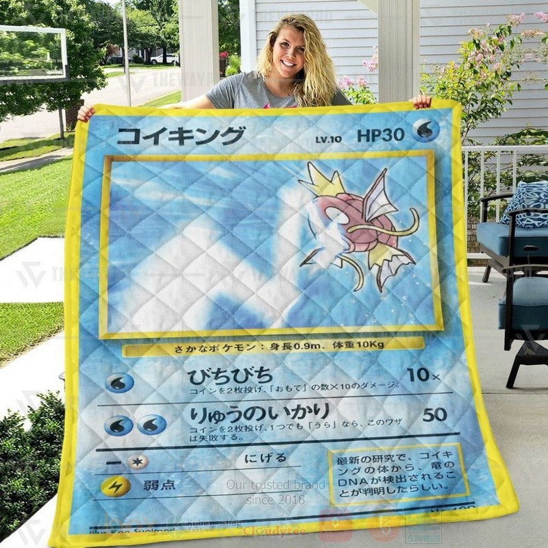 BEST Anime Pokemon Tamamushi University Magikarp Quilted Fabric 3 Anime Pokemon Tamamushi University Magikarp Custom Quilt 1 2