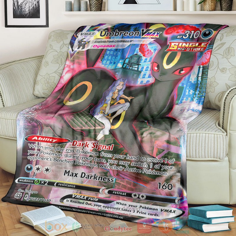 Anime Pokemon Umbreon Vmax 2022 Soft Blanket