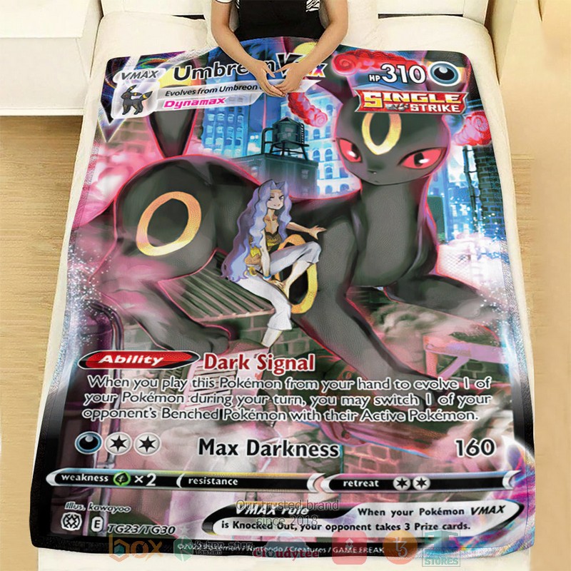 Anime Pokemon Umbreon Vmax 2022 Soft Blanket 1