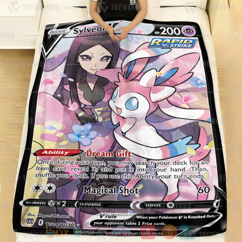 Anime Sylveon V 2022 Soft Blanket 1
