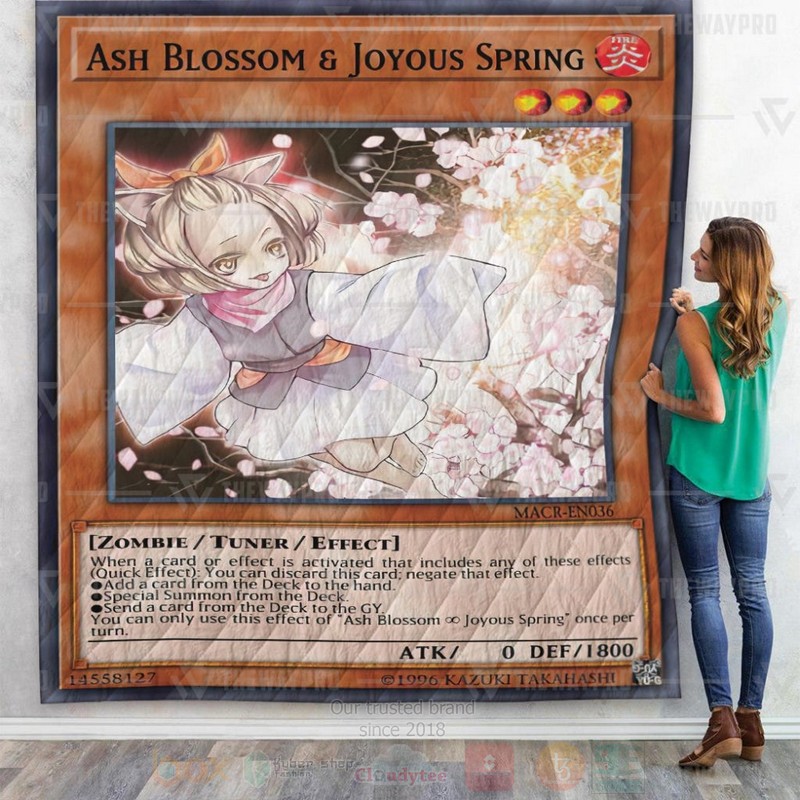 Anime YGO Ash Blossom and Joyous Spring Custom Quilt