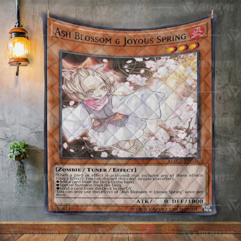 Anime YGO Ash Blossom and Joyous Spring Custom Quilt 1