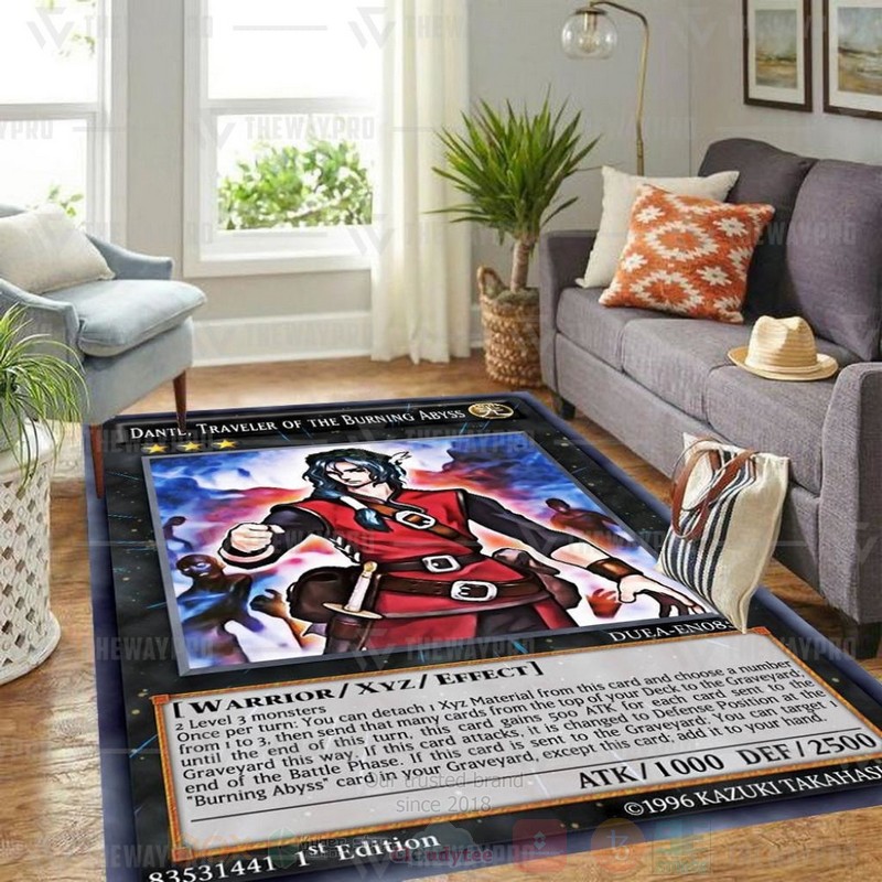 Anime YGO Dante Traveler Of The Burning Abyss Custom Rug 1