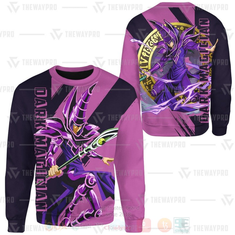 Anime YGO Dark Magician Custom Purple Hoodie Shirt 1 2 3 4 5 6 7