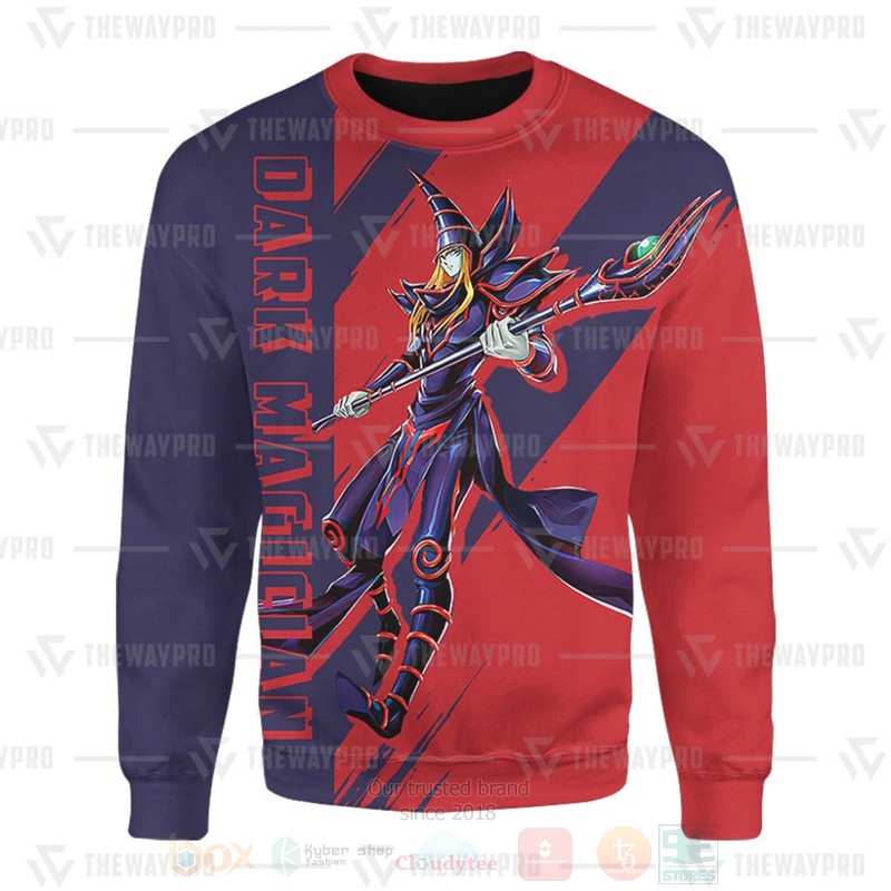 Anime YGO Dark Magician Custom Red oodie Shirt 1 2 3 4 5 6