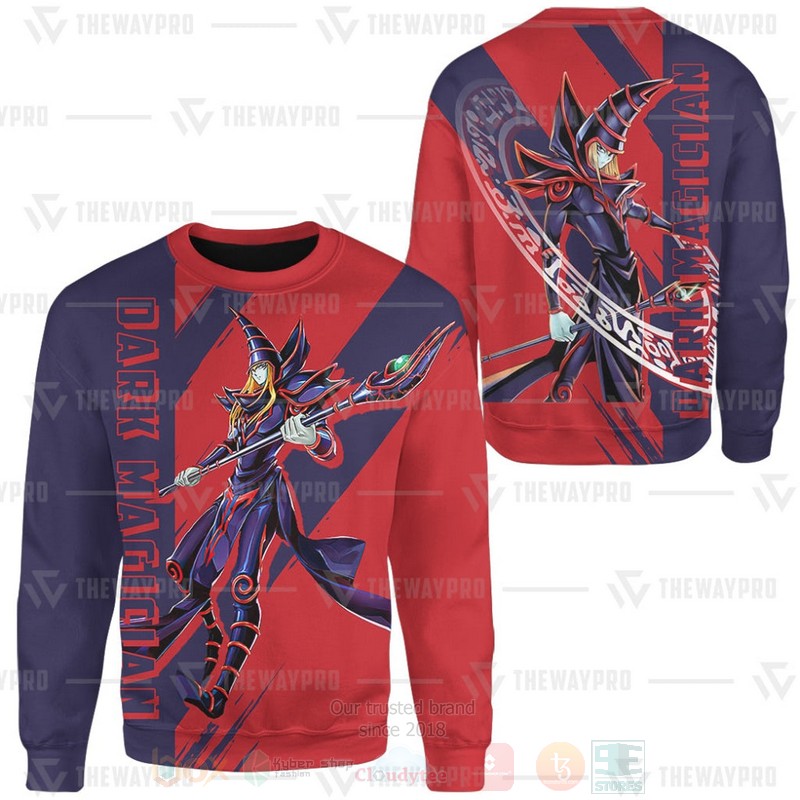 Anime YGO Dark Magician Custom Red oodie Shirt 1 2 3 4 5 6 7