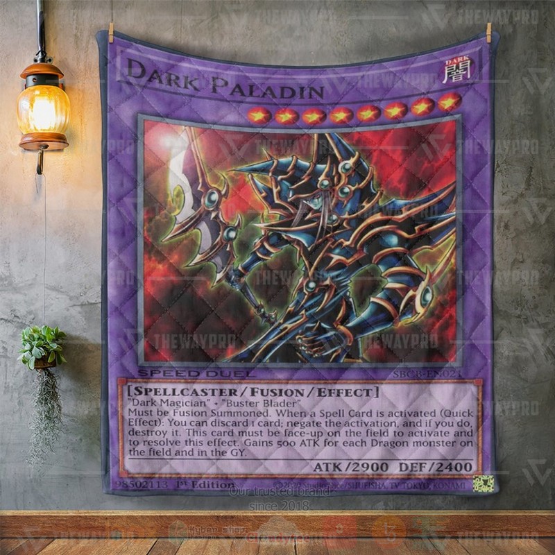 Anime YGO Dark Paladin Card Custom Quilt 1