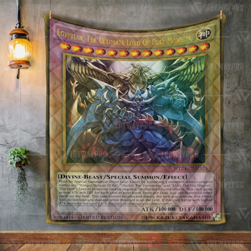 Anime YGO Egyptian The Ultimate Lord Of Duel Monster Custom Quilt 1