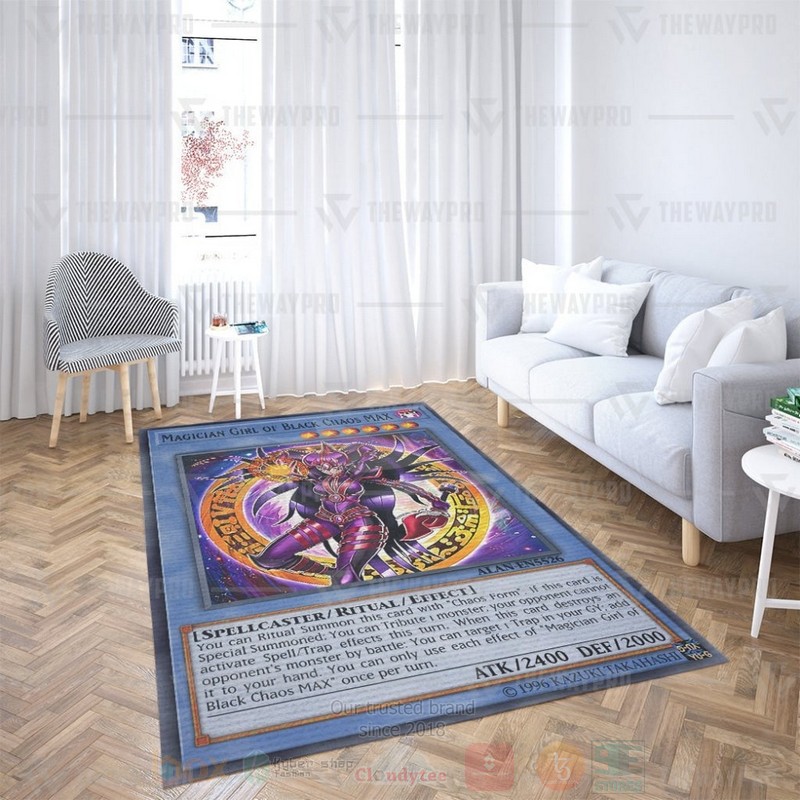 Anime YGO Magician Girl Of Black Chaos MAX Custom Rug