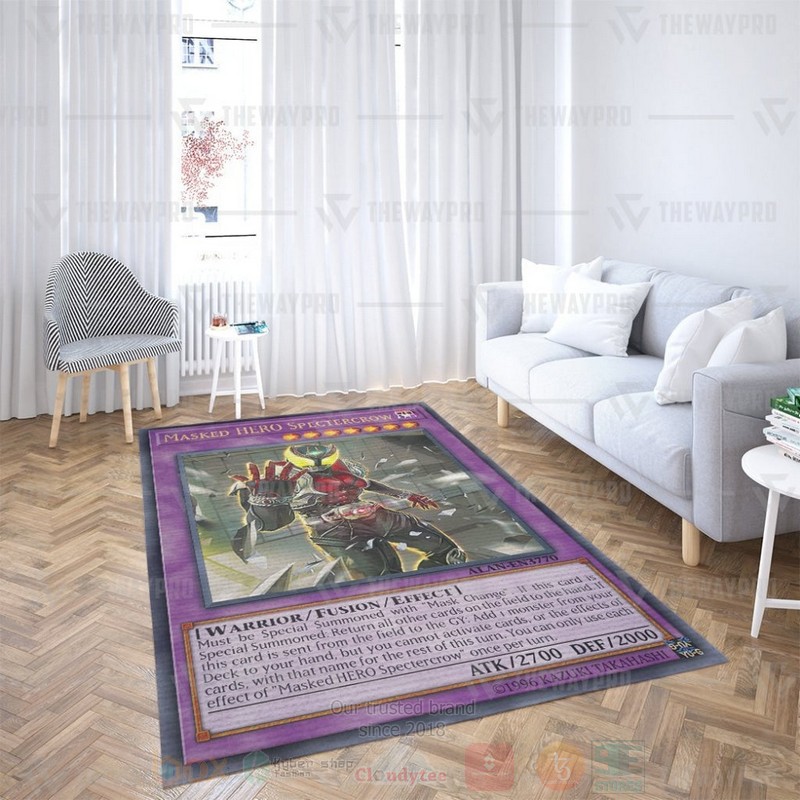 Anime YGO Masked Hero Spectercrow Custom Rug