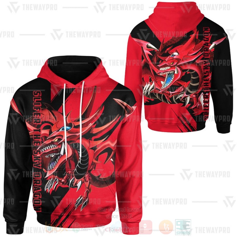 Anime YGO Slifer The Sky Dragon Custom Hoodie Shirt