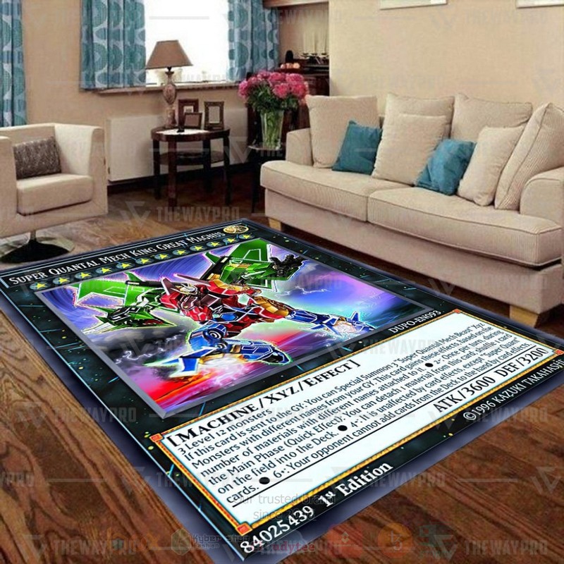 Anime YGO Super Quantal Mech King Great Magnus Custom Rug