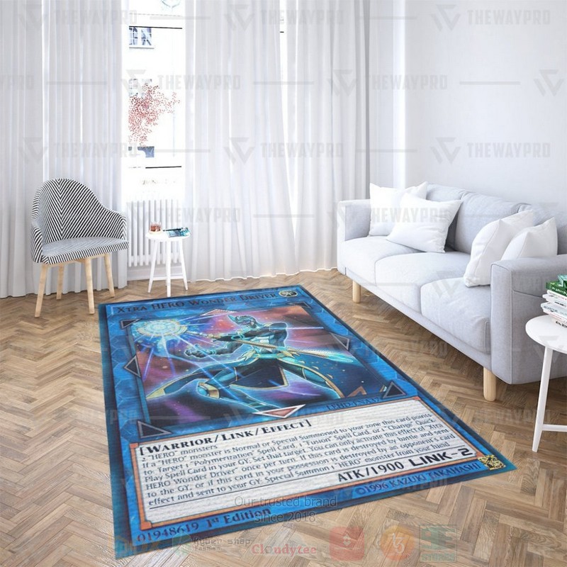 Anime YGO Xtra Hero Wonder Driver Custom Rug