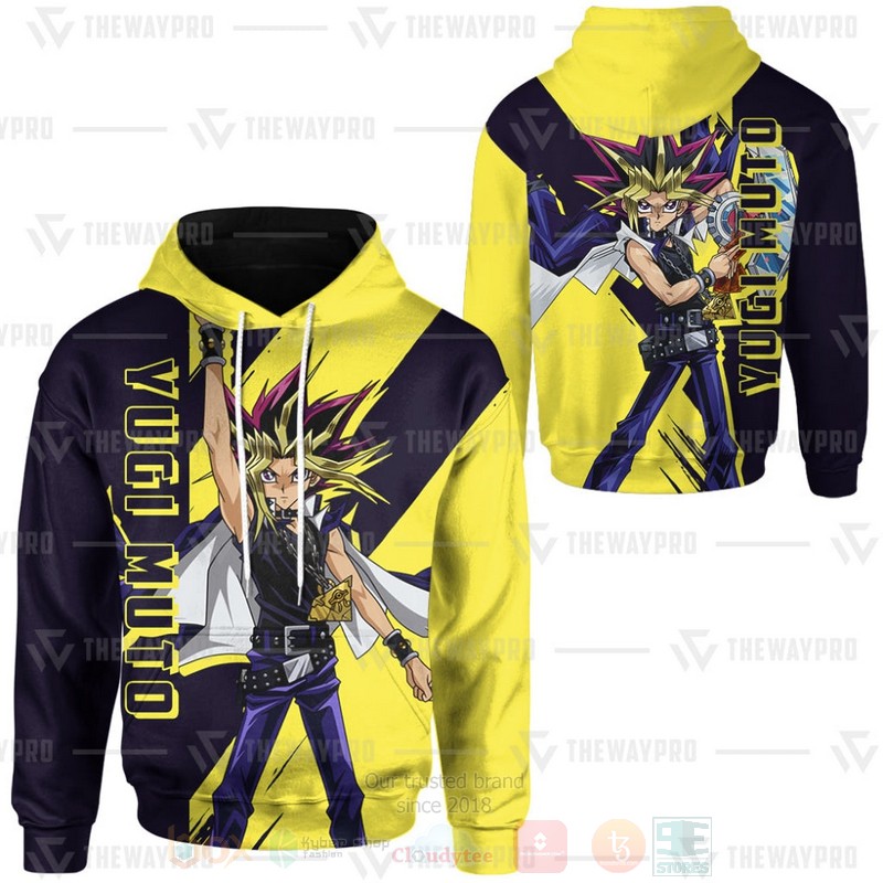BEST Anime YGO Yugi Muto Custom Yellow-Black Hoodie, Shirt 16 Anime YGO Yugi Muto Custom Yellow Black Hoodie Shirt