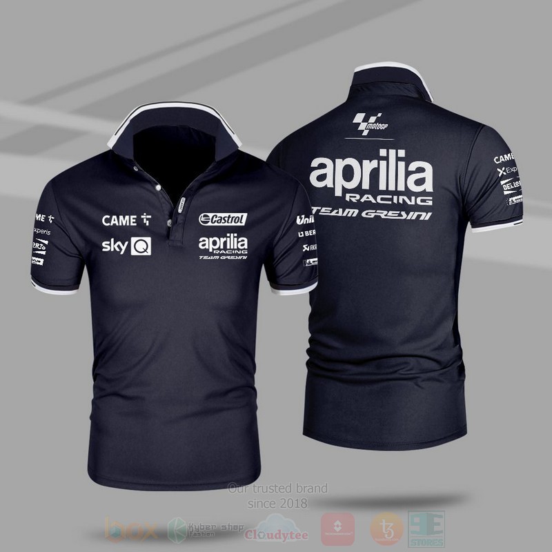 Aprilia Motor Racing Team Gresini Premium Polo Shirt 1 2 3 4