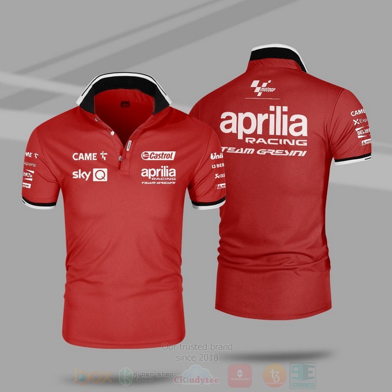 Aprilia Motor Racing Team Gresini Premium Polo Shirt 1 2 3 4 5