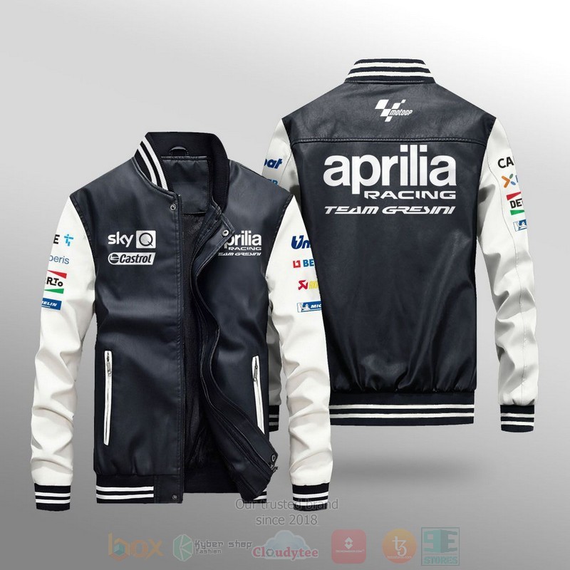 Aprilia Racing Motogp Team Gresini Leather Bomber Jacket