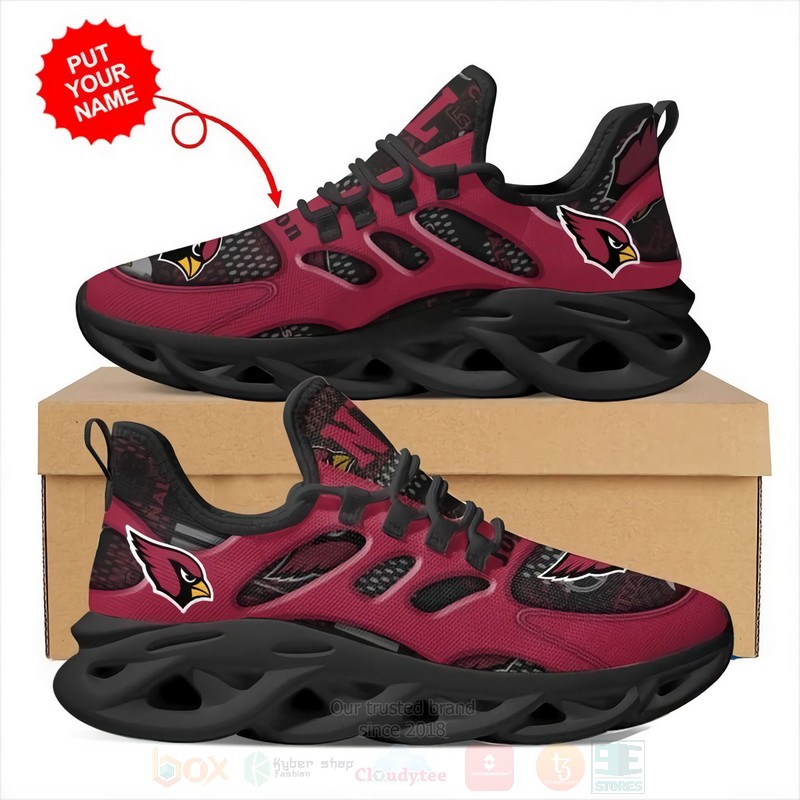 Arizona Cardinals NFL Personalized Clunky Max Soul Shoes