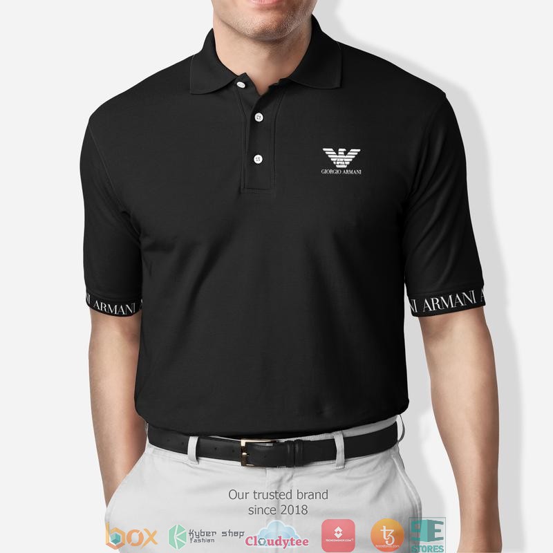 Armani Black Polo Shirt