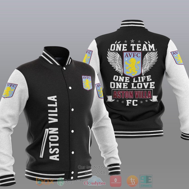 Aston Villa One Team One Life One Love Baseball Jacket