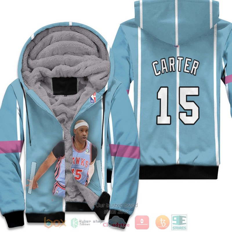 Atlanta Hawks Vince Carter 15 NBA fleece hoodie