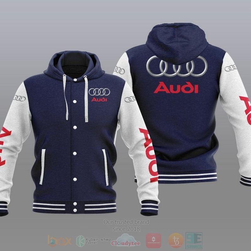 NEW Audi Car 3D Jacket Hooded 3 Audi Car Baseball Jacket Hoodie 1 2