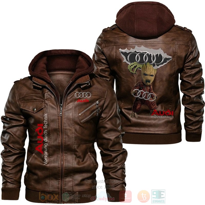 Audi Vorsprung Durch Technik Baby Groot Leather Jacket 1