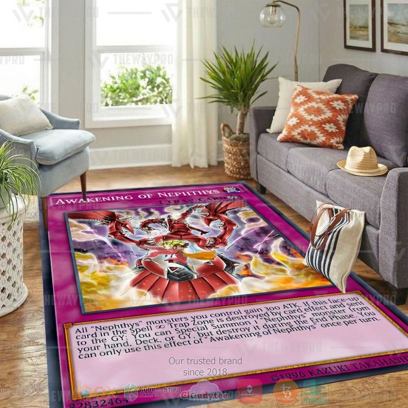 Awakening Of Nephthys pink Rectangle Rug