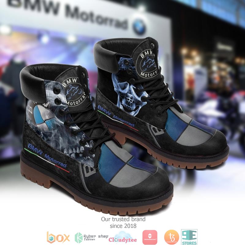 BMW Motorrad Flame Skull Timberland Boots