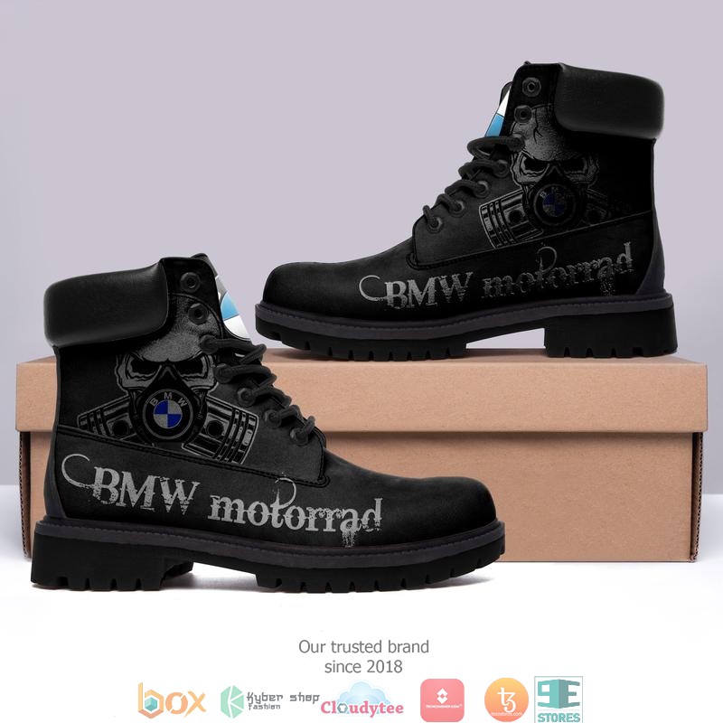 BMW Motorrad black Skull Timberland Boots