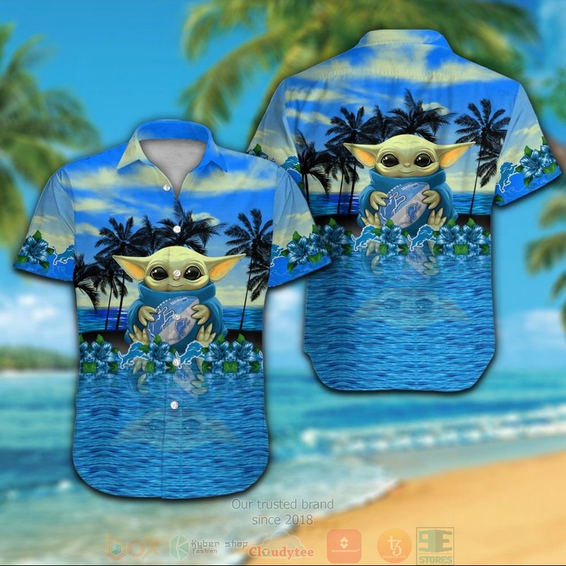 HOT Baby Yoda Detroit Lions hawaiian shirt 7 Baby Yoda Detroit Lions hawaiian shirt