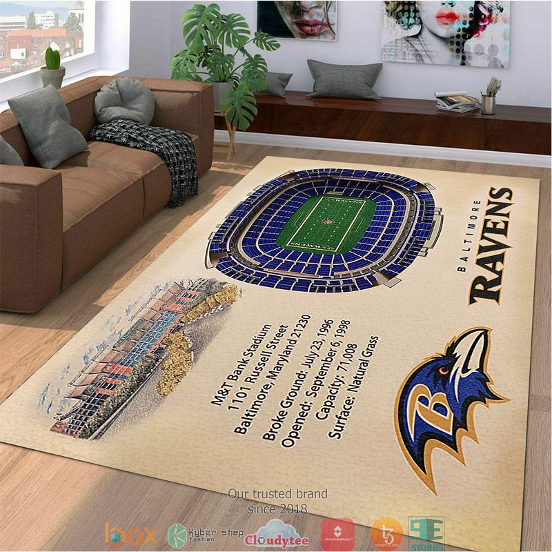Baltimore Ravens Stadium Rug