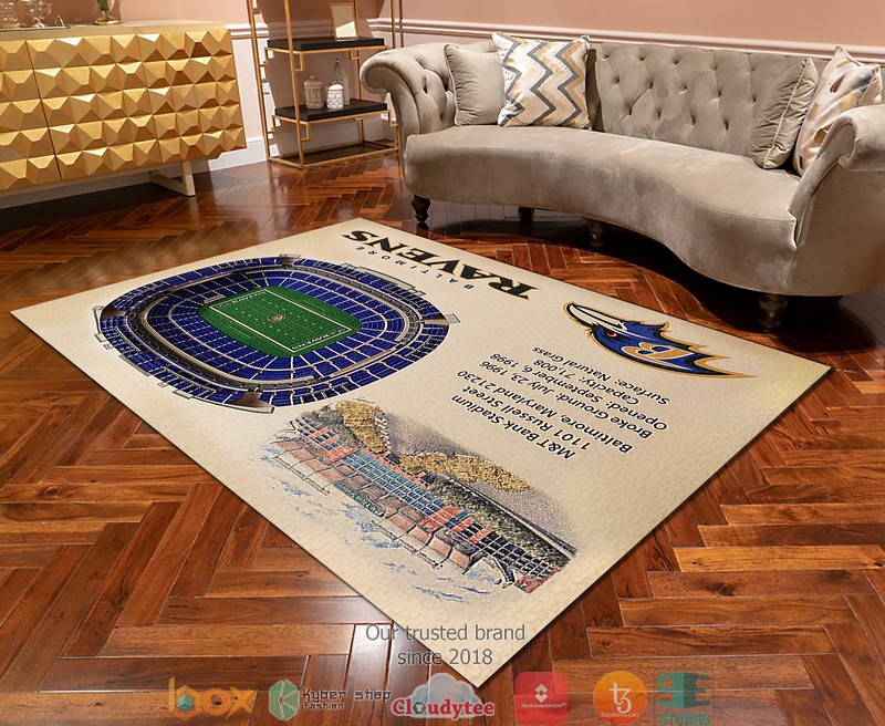 Baltimore Ravens Stadium Rug 2 Baltimore Ravens Stadium Rug 1