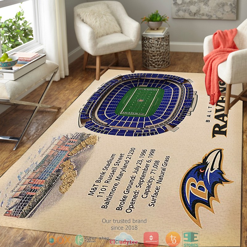 Baltimore Ravens Stadium Rug 3 Baltimore Ravens Stadium Rug 1 2