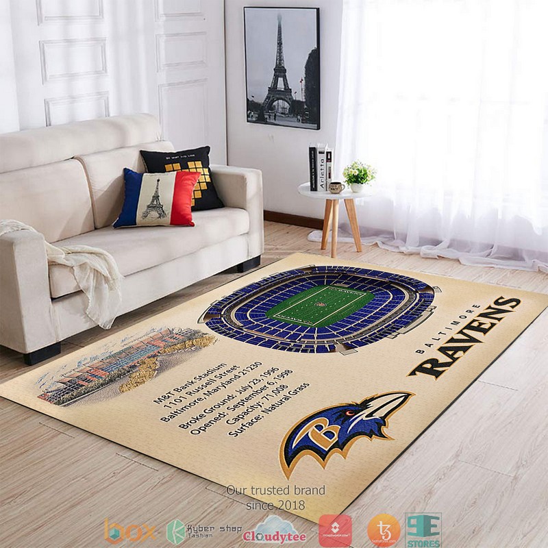 Baltimore Ravens Stadium Rug 5 Baltimore Ravens Stadium Rug 1 2 3 4