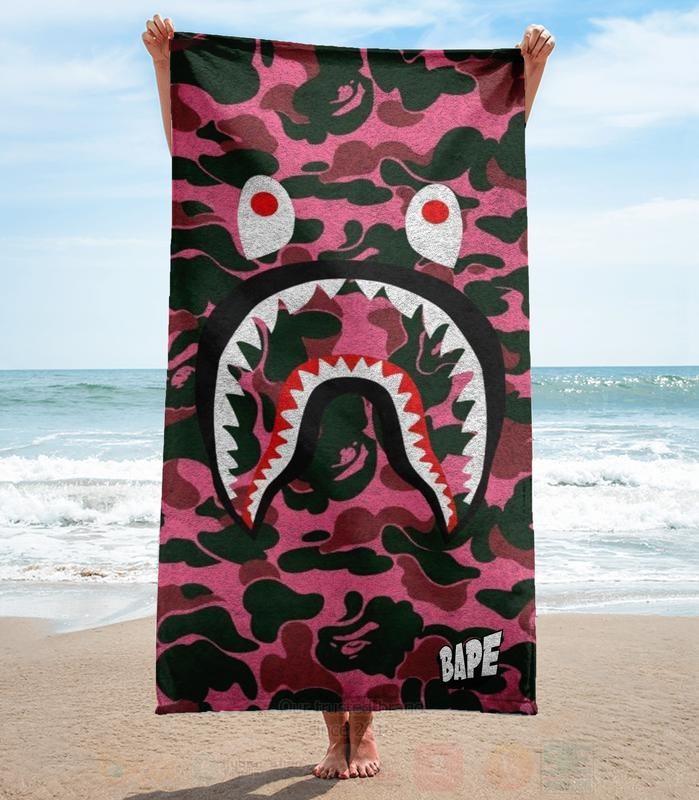 Bape Shark Microfiber Beach Towel 1