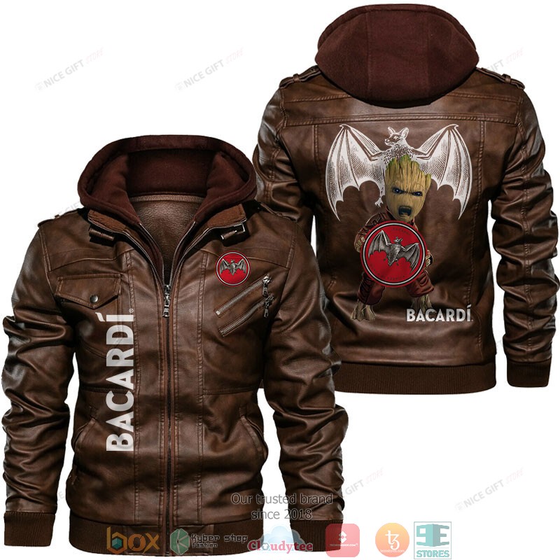 Barcadi Baby Groot Leather Jacket 2 Barcadi Baby Groot Leather Jacket 1