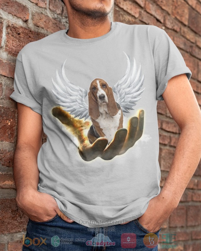 HOT Basset Hound Golden Hand Heaven Wings 2D shirt, hoodie 4 Basset Hound Golden Hand Heaven Wings 2D shirt hoodie 1 2 3