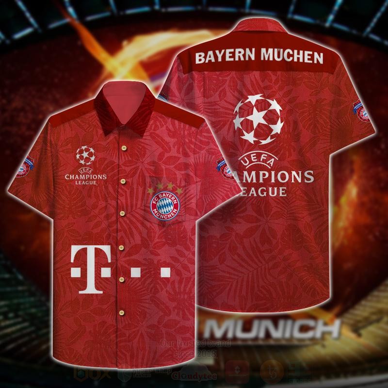 BEST Bayern Munich UEFA Champions League Printing Hawaiian Shirt 3 Bayern Munich UEFA Champions League Hawaiian Shirt
