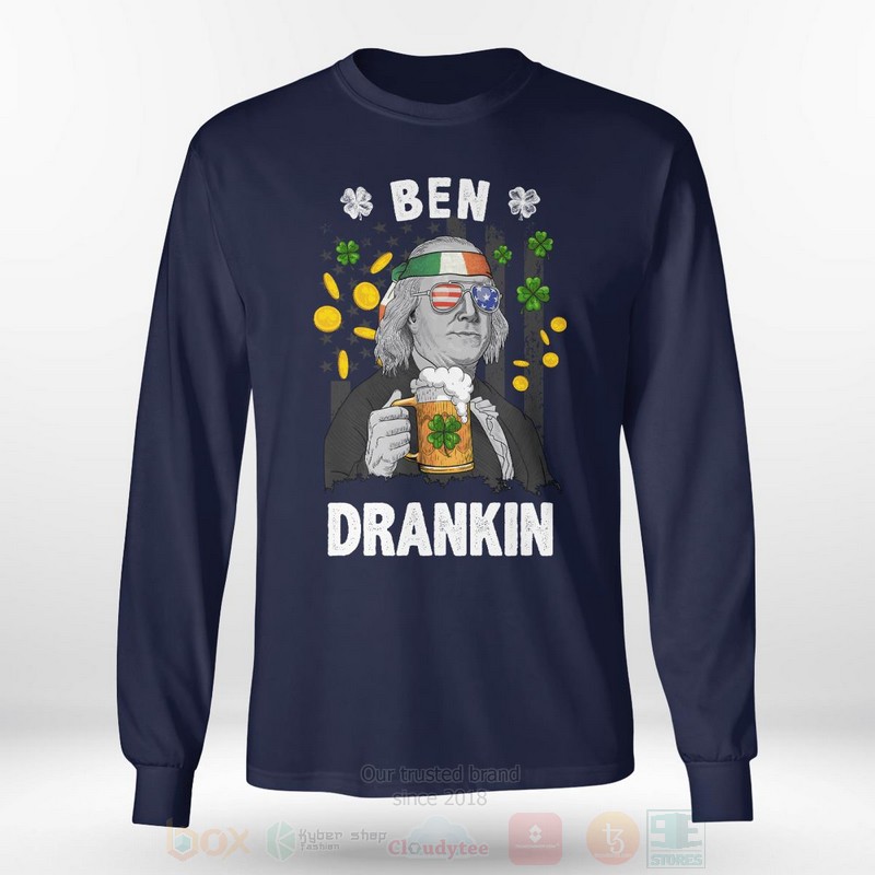 Ben Drankin Long Sleeve Tee Shirt 1 2 3 4 5 6 7 8 9 10