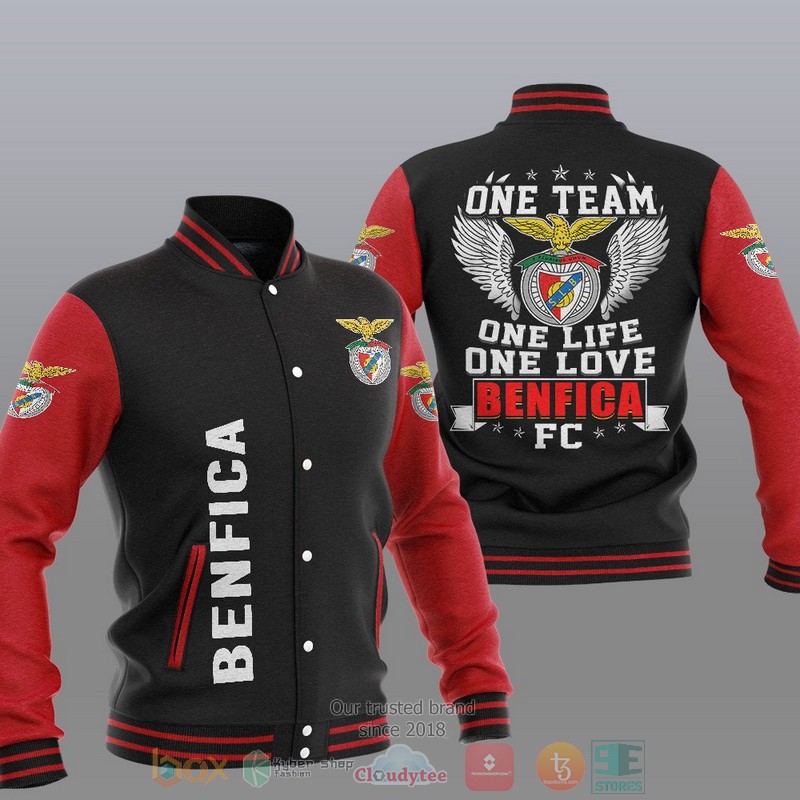 HOT Benfica One Team Baseball Jacket 2 Benfica One Team Baseball Jacket 1