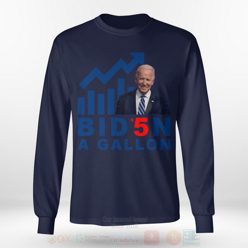Biden A Gallon Long Sleeve Tee Shirt 1 2 3 4 5 6 7 8