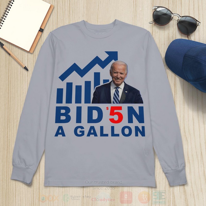 Biden A Gallon Long Sleeve Tee Shirt 1 2 3 4 5 6 7 8 9 10 11 12 13