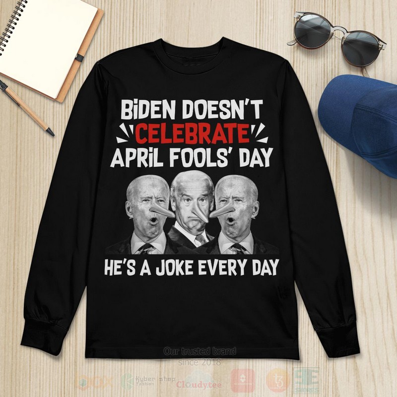 BEST Biden Doesn'T Celebrate April Fools' Day Long-Sleeve Shirt, T-Shirt 12 Biden DoesnT Celebrate April Fools Day Long Sleeve Tee Shirt 1 2 3 4 5 6 7 8 9 10 11