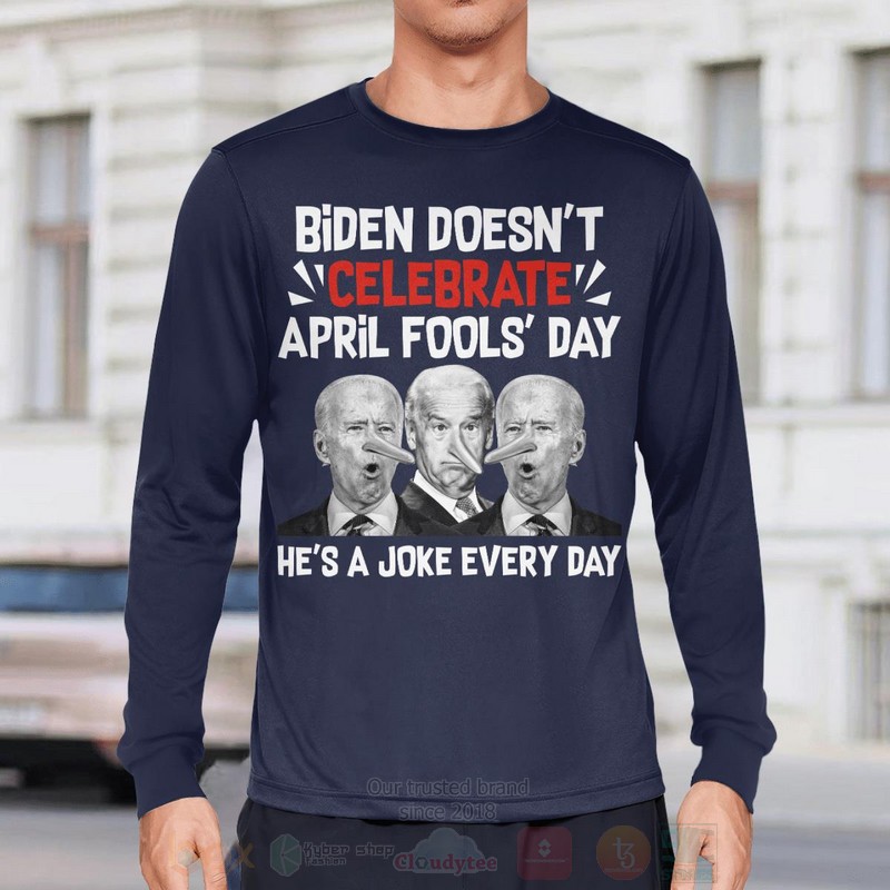 BEST Biden Doesn'T Celebrate April Fools' Day Long-Sleeve Shirt, T-Shirt 13 Biden DoesnT Celebrate April Fools Day Long Sleeve Tee Shirt 1 2 3 4 5 6 7 8 9 10 11 12