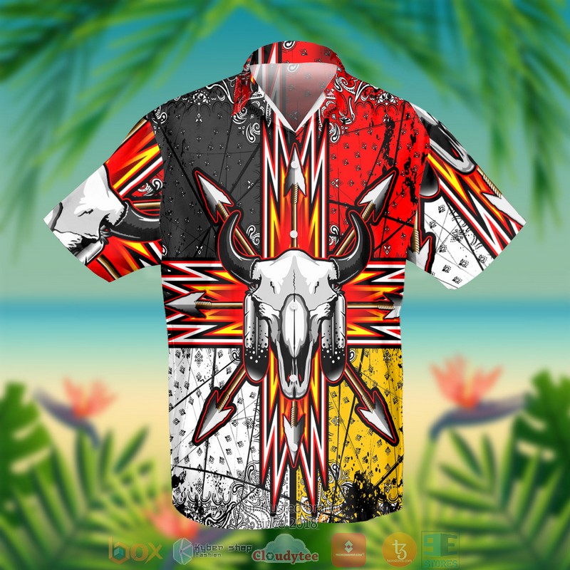 Bison Arrow Native American Hawaiian Shirt