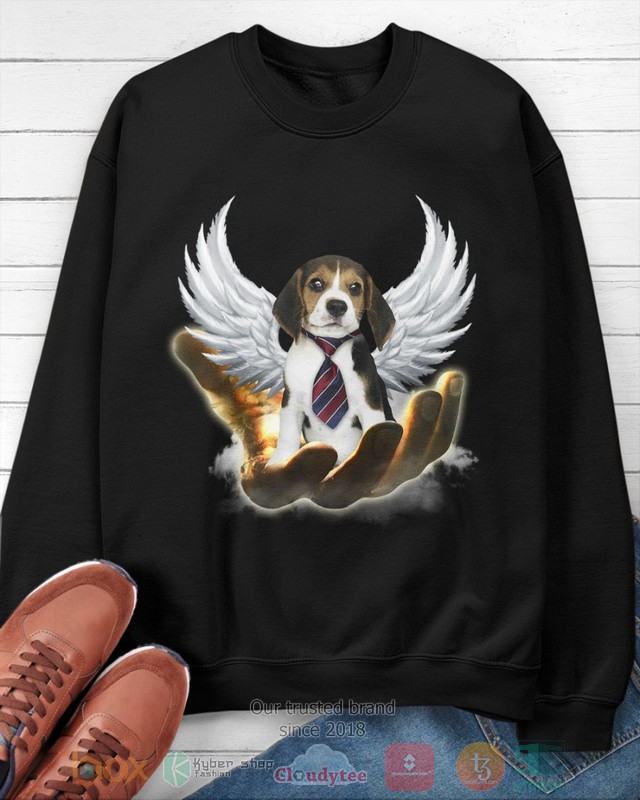 Black Beagle Golden Hand Heaven Wings 2D shirt hoodie 1 2 3 4 5 6 7 8 9 10 11 12