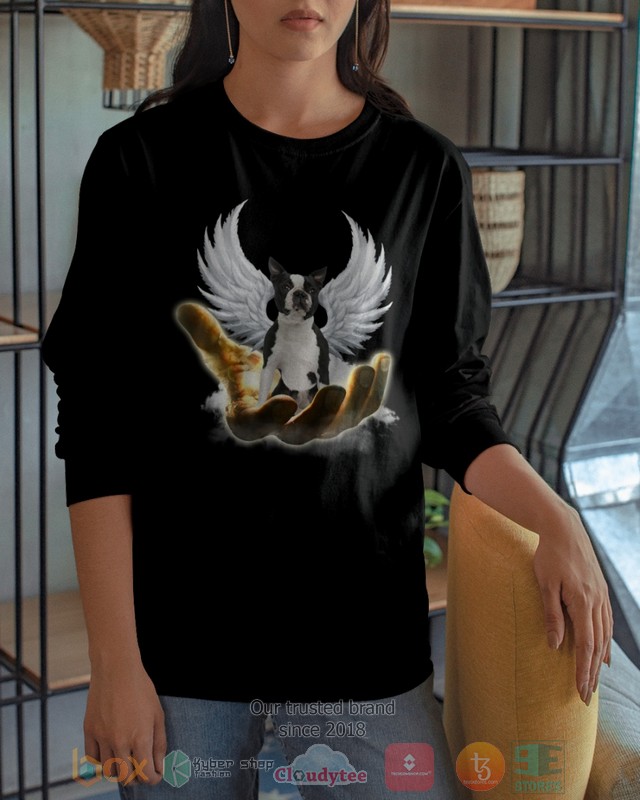 Black Boston Terrier Golden Hand Heaven Wings 2D shirt hoodie 1 2 3 4 5 6 7 8 9 10 11 12 13 14 15 16 17 18 19 20 21 22