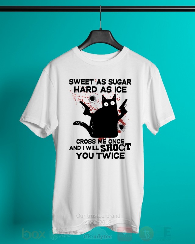 BEST Black Cat and Gun Sweet As Sugar Hard As Ice Unisex Hoodie, 2D Shirt 9 Black Cat and Gun Sweet As Sugar Hard As Ice 2D Hoodie Shirt 1 2 3 4 5 6 7 8
